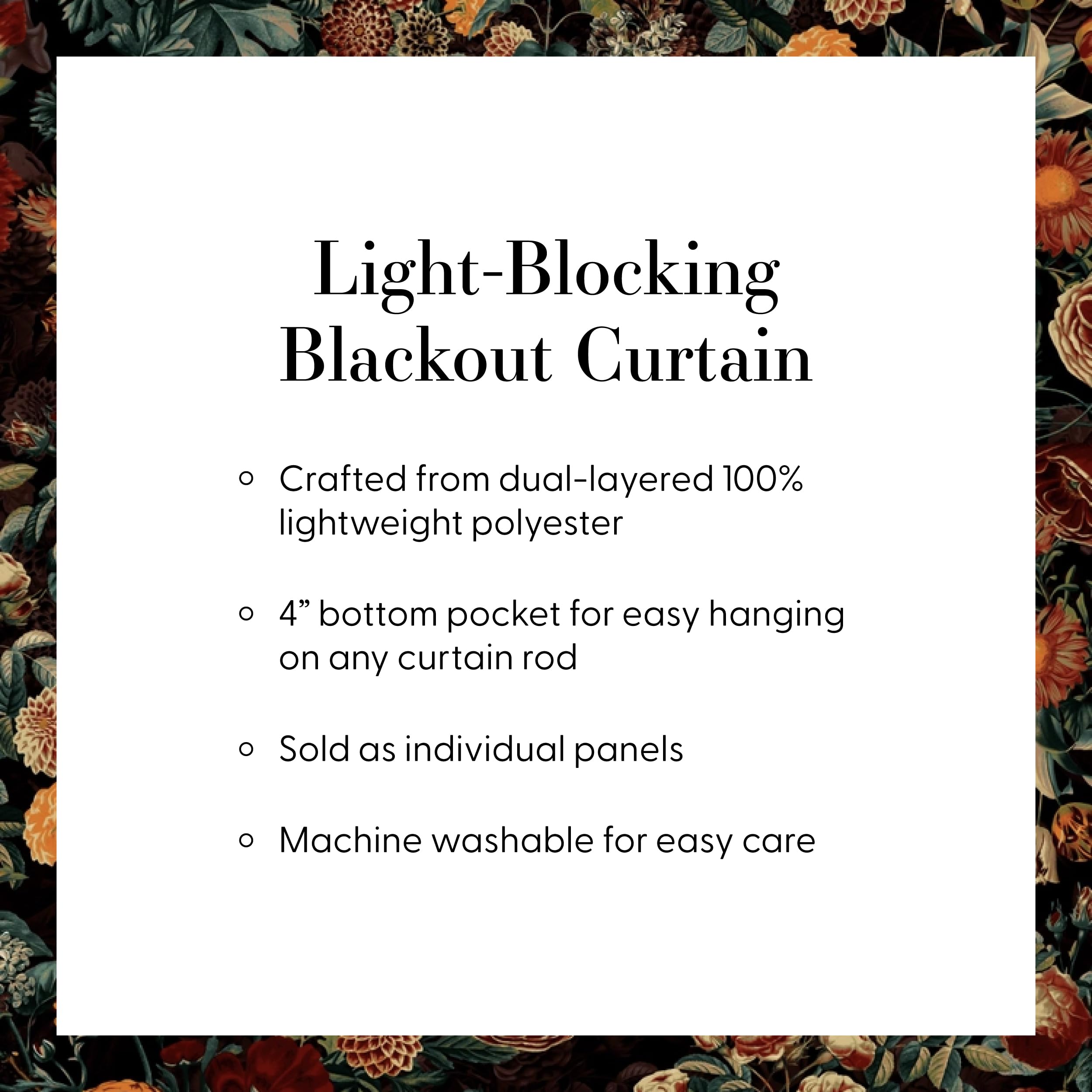 Extra Long Blackout Curtains 50x96 Inches - Floor to Ceiling Boho Mandala Window Decor by Sheila Wenzel-Ganny - Orange Detailed Pattern for Bedroom, Living Room & Nursery Light Blocking
