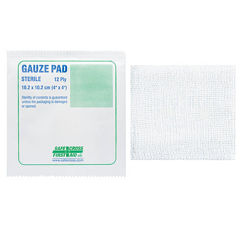 Sterile Gauze Pads 4x4 Inches (10.2x10.2cm) - Pack of 1200 | Non-Woven Wound Dressing for First Aid, Medical Care & Emergency Kits