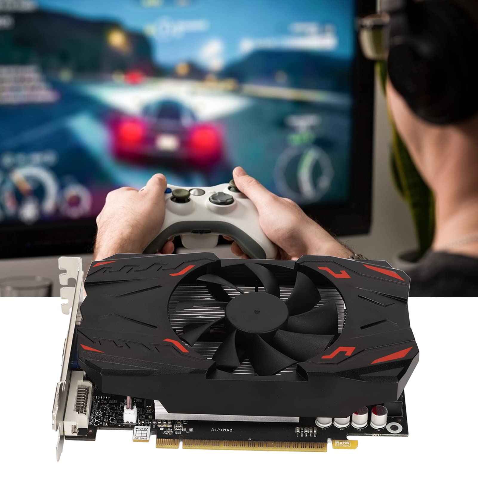 GTS450 Gaming Graphics Card - High Performance Fan Cooler for PC Gaming, Video Editing & 4K Streaming | NVIDIA GPU for Enhanced Graphics & Smooth Gameplay