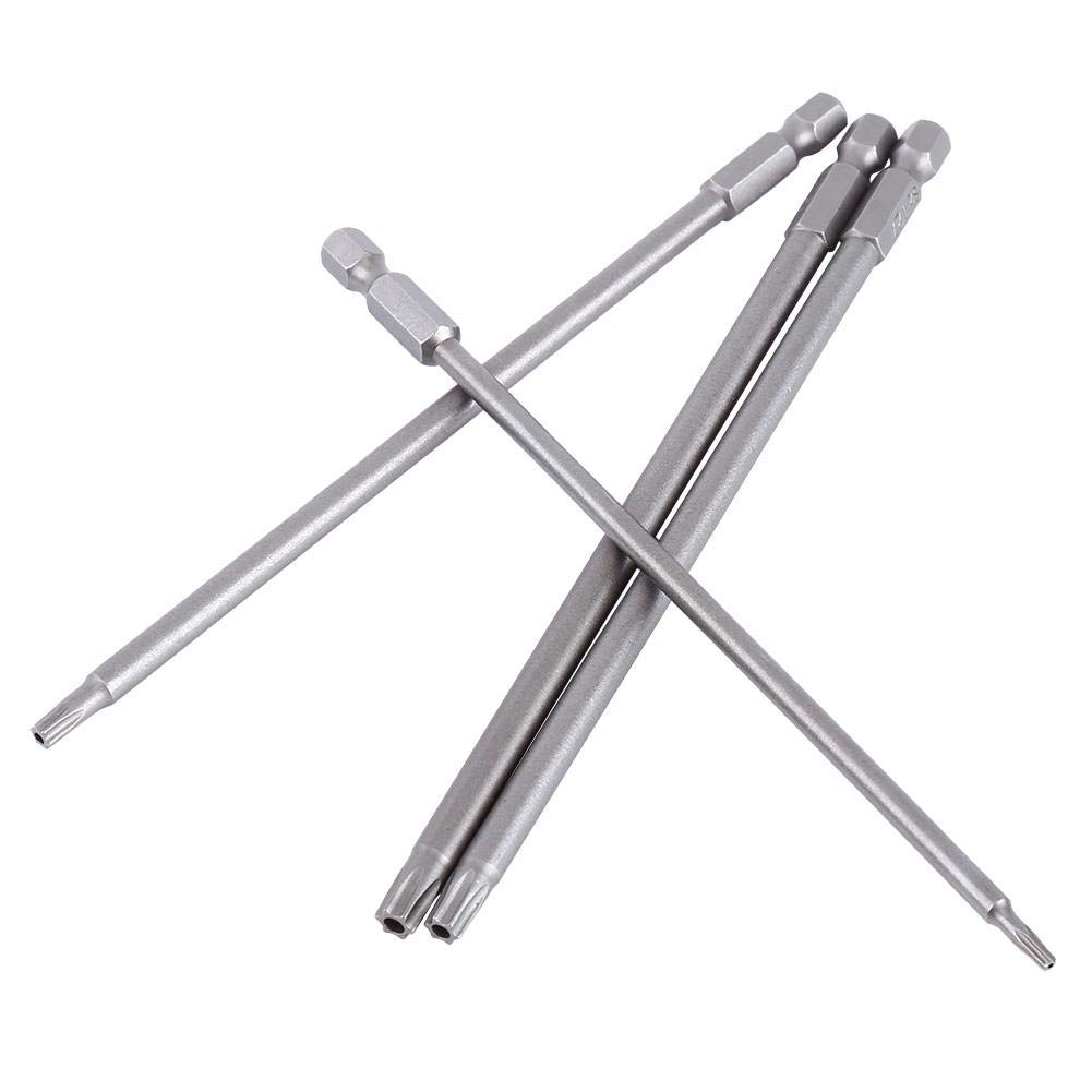 8-Piece Star Head Screwdriver Bits Set - S2 Steel Magnetic (T8 T10 T15 T20 T25 T27 T30 T40) - 150mm Professional Screwdriver Bits for Electronics, Furniture & Automotive Repairs
