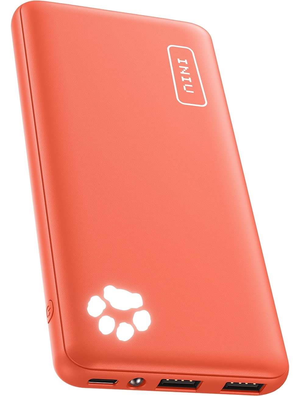 INIU 10000mAh Power Bank - Slimmest & Lightest Portable Charger with 15W Fast Charging (USB C Input/Output), Triple 3A Output Battery Pack for iPhone 15/14/13/12/11/X/Pro Max, Samsung, Xiaomi, iPad - Perfect for Travel, Camping & Emergency Charging