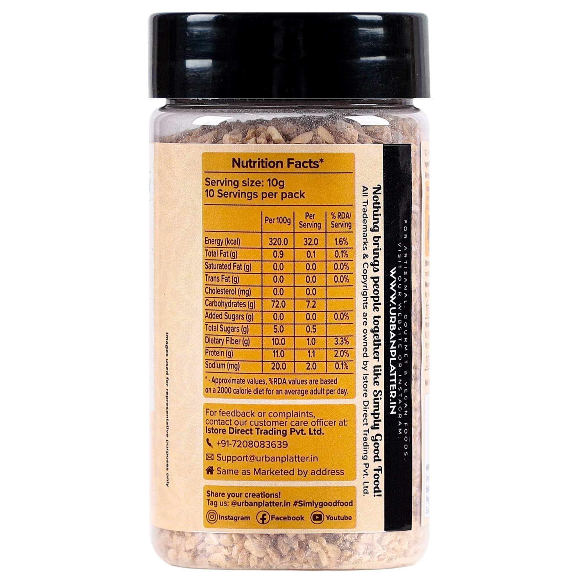 Urban Platter Dehydrated Garlic Granules 3.5oz (100g) - All-Natural Seasoning for Cooking, Baking & Meal Prep | Perfect for Pasta, Pizza, Soups & More | Resealable Shaker Jar