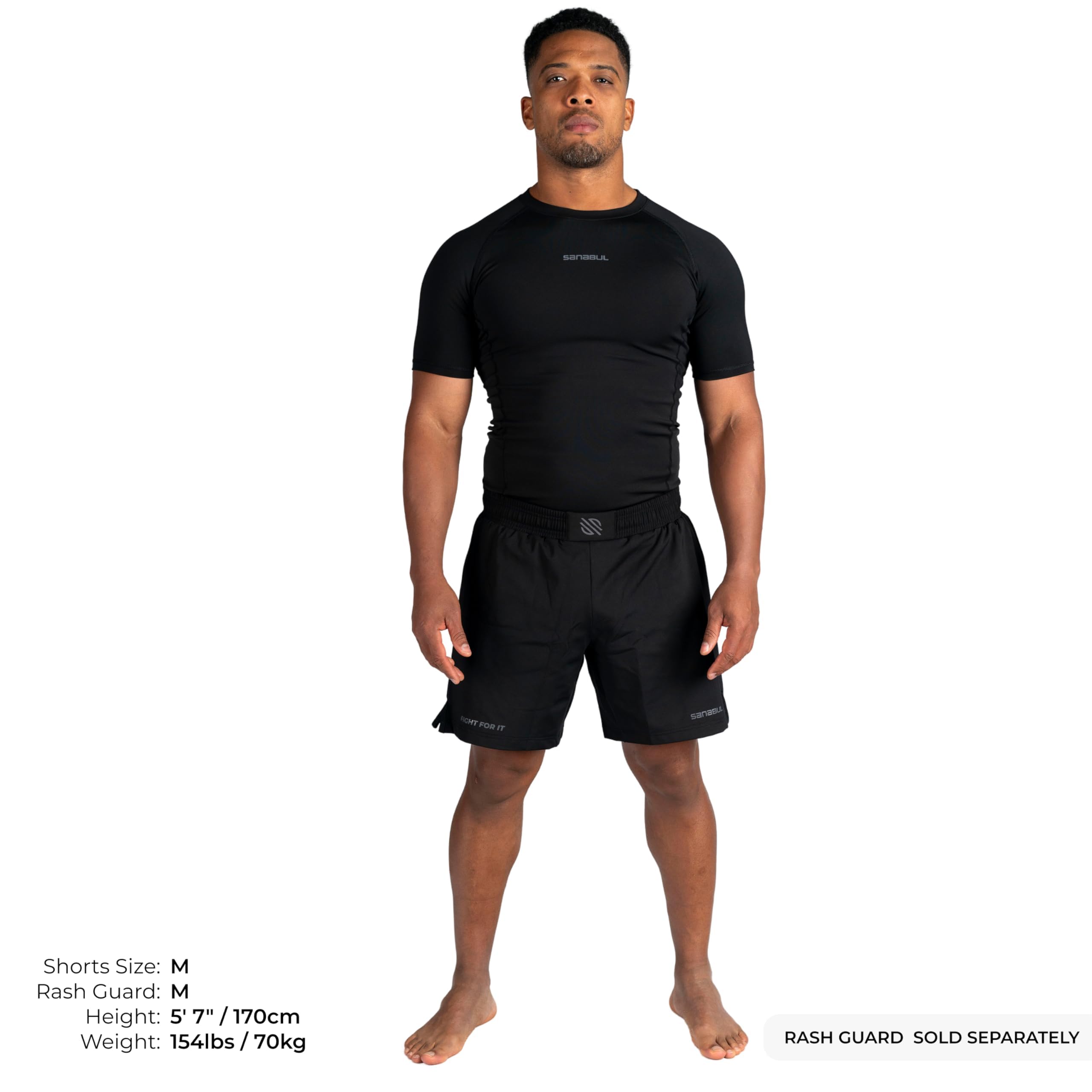 Sanabul Model Zero MMA Shorts for Men - Lightweight & Durable Training Shorts for Boxing, Muay Thai, BJJ, Jiu Jitsu & No Gi Grappling | Perfect for MMA Fighters & Combat Sports Athletes | Gym, Competition & Sparring Use