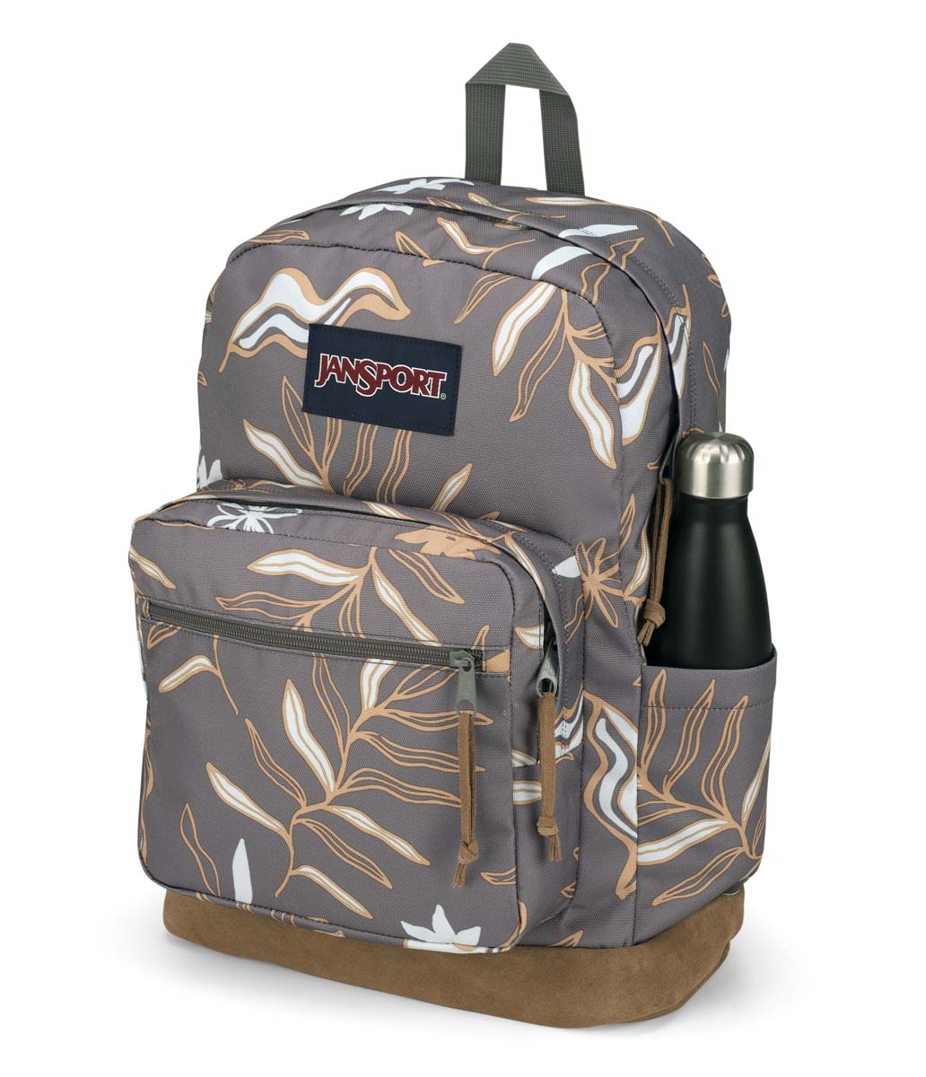 JanSport Right Pack Backpack - Lightweight Laptop Backpack for School, Travel & Work | Vacay Vibes Gray | Perfect for College Students, Commuters & Outdoor Adventures