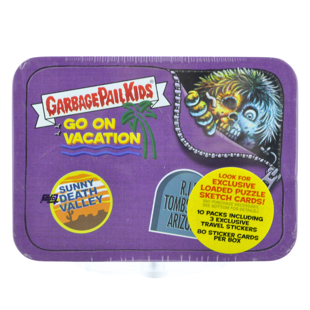 2021 Topps Garbage Pail Kids Go On Vacation Sunny Death Valley Collectible Tin - Vintage Trading Cards for Collectors & Fans - Perfect for Display, Trading & Nostalgic Gift Giving