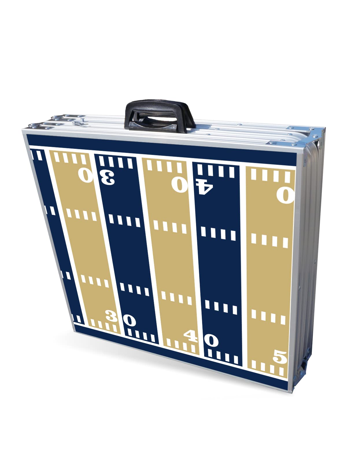 8-Foot Folding Portable Beer Pong Table with Optional Cup Holders & LED Lights - Perfect for Parties, Tailgating & Backyard Games (Los Angeles R Football Field Design)