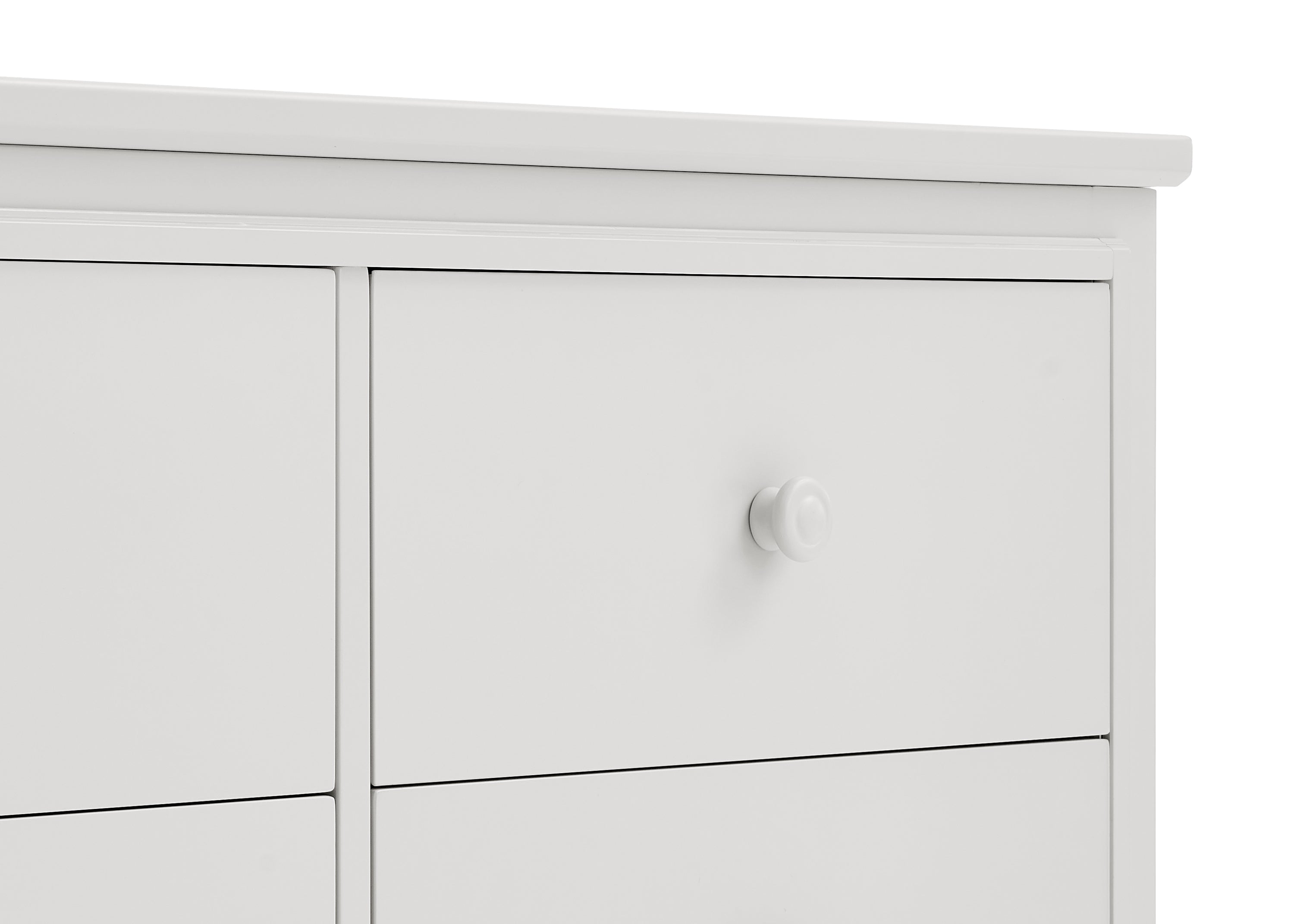 Perry 6 Drawer Dresser with Interlocking Drawers - Sturdy Wooden Bedroom Furniture for Closet Organization & Home Storage
