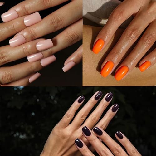 3Set- Dark Eggplant & Pink & Orange