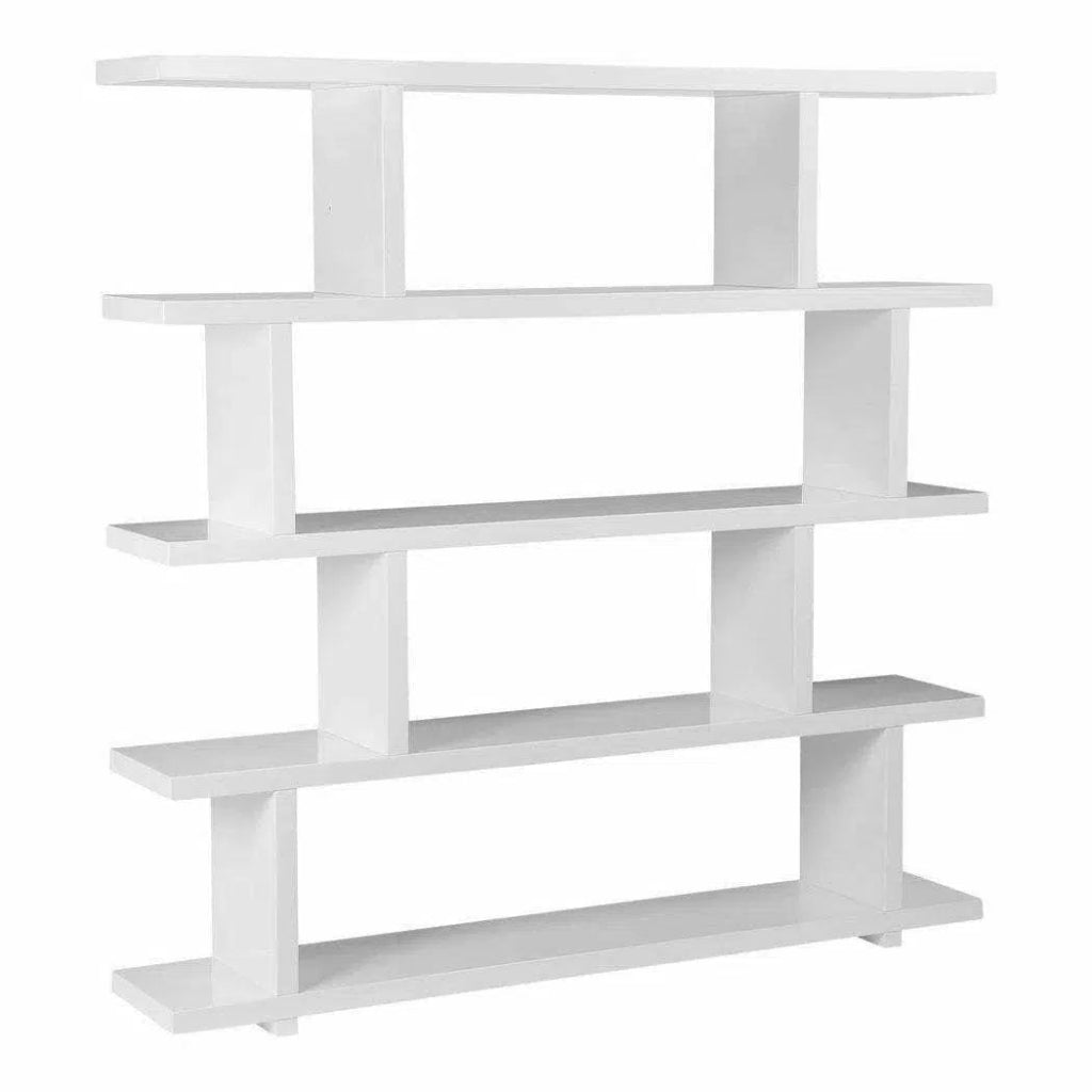 63 Inch Large White Contemporary Floating Shelf - Modern Wall Storage for Living Room, Bedroom, Office & Bathroom Organization
