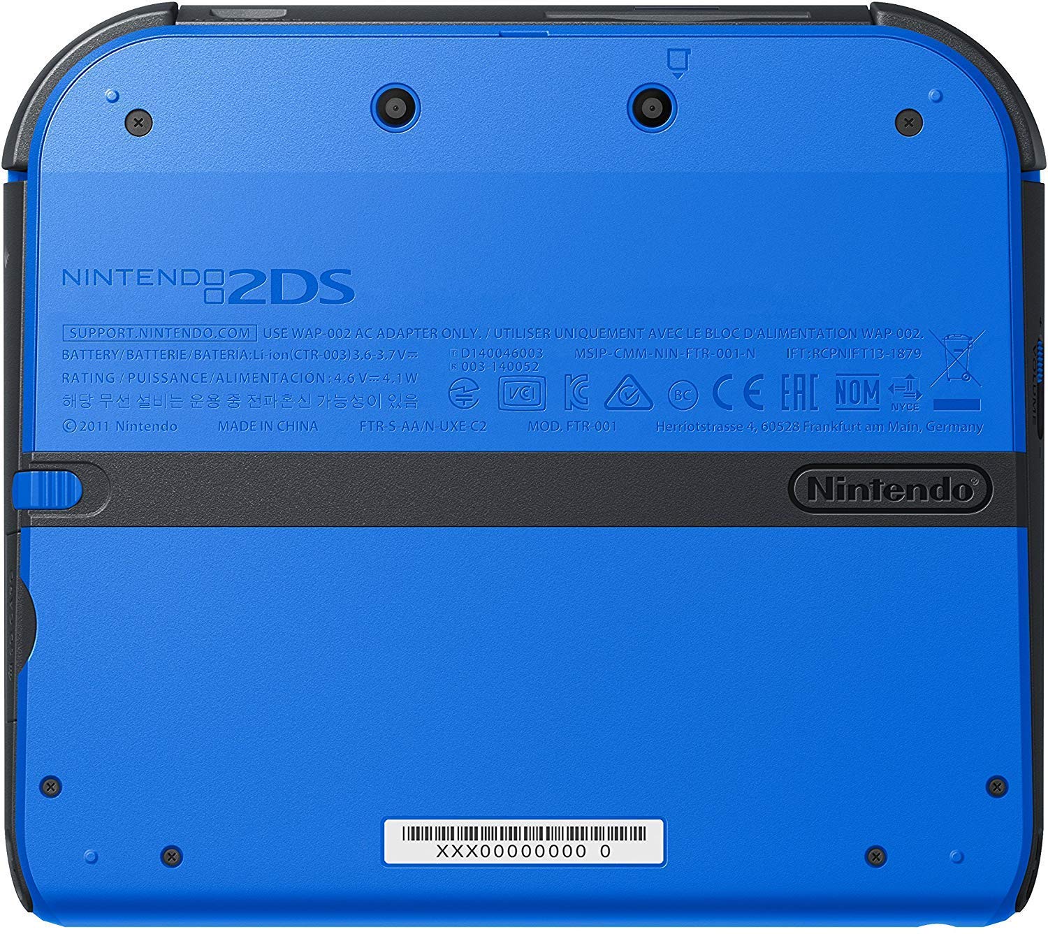 Refurbished Nintendo 2DS Handheld Console - Electric Blue | Portable Gaming System for Kids & Adults | Perfect for Travel, Commuting & Home Entertainment