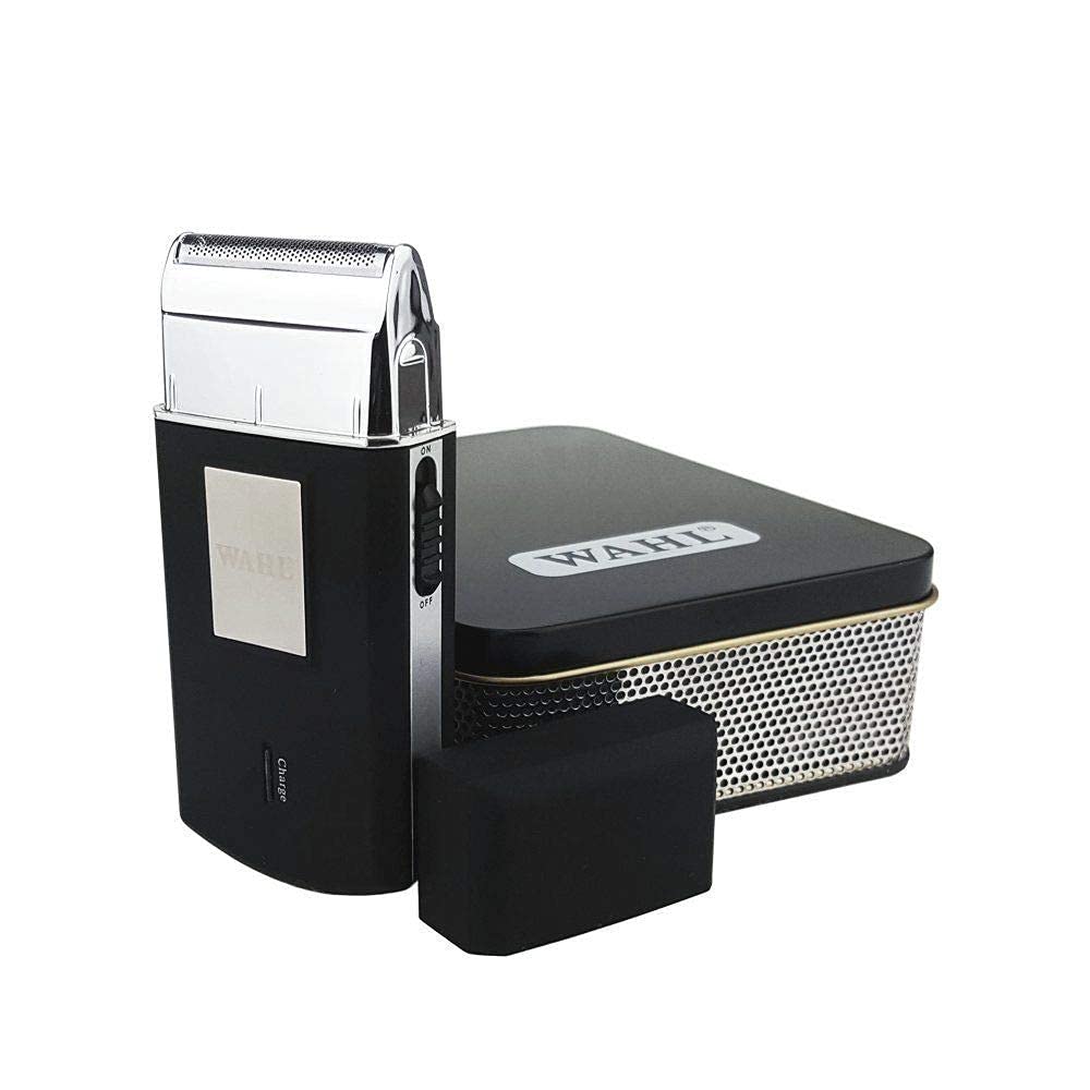 Wahl 03615-024 Cordless Travel Shaver - 0.4mm Precision Cutting, 45 Min Runtime, Includes Extra Blade & Foil - Black | Perfect for Business Trips, Gym Bags & On-The-Go Grooming