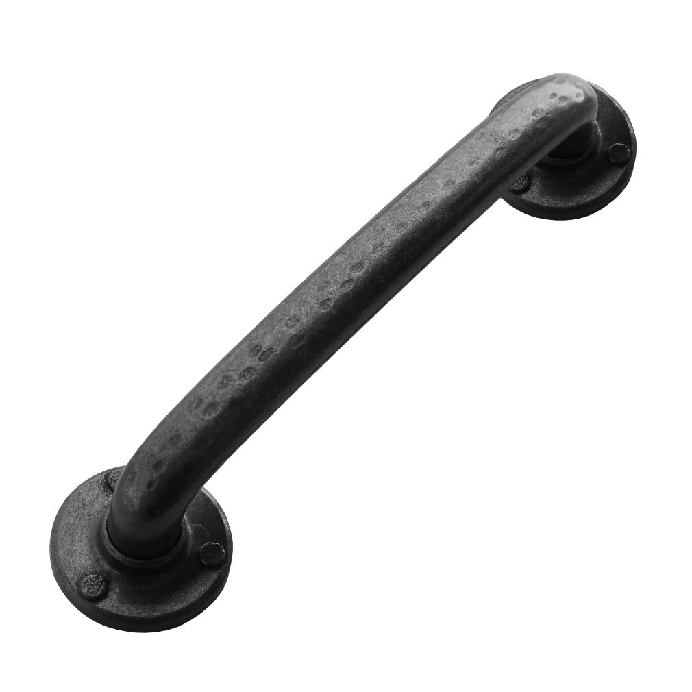 Vintage Antique Black Kitchen Cabinet Handles - Curved Drawer Pulls, 6 1/8
