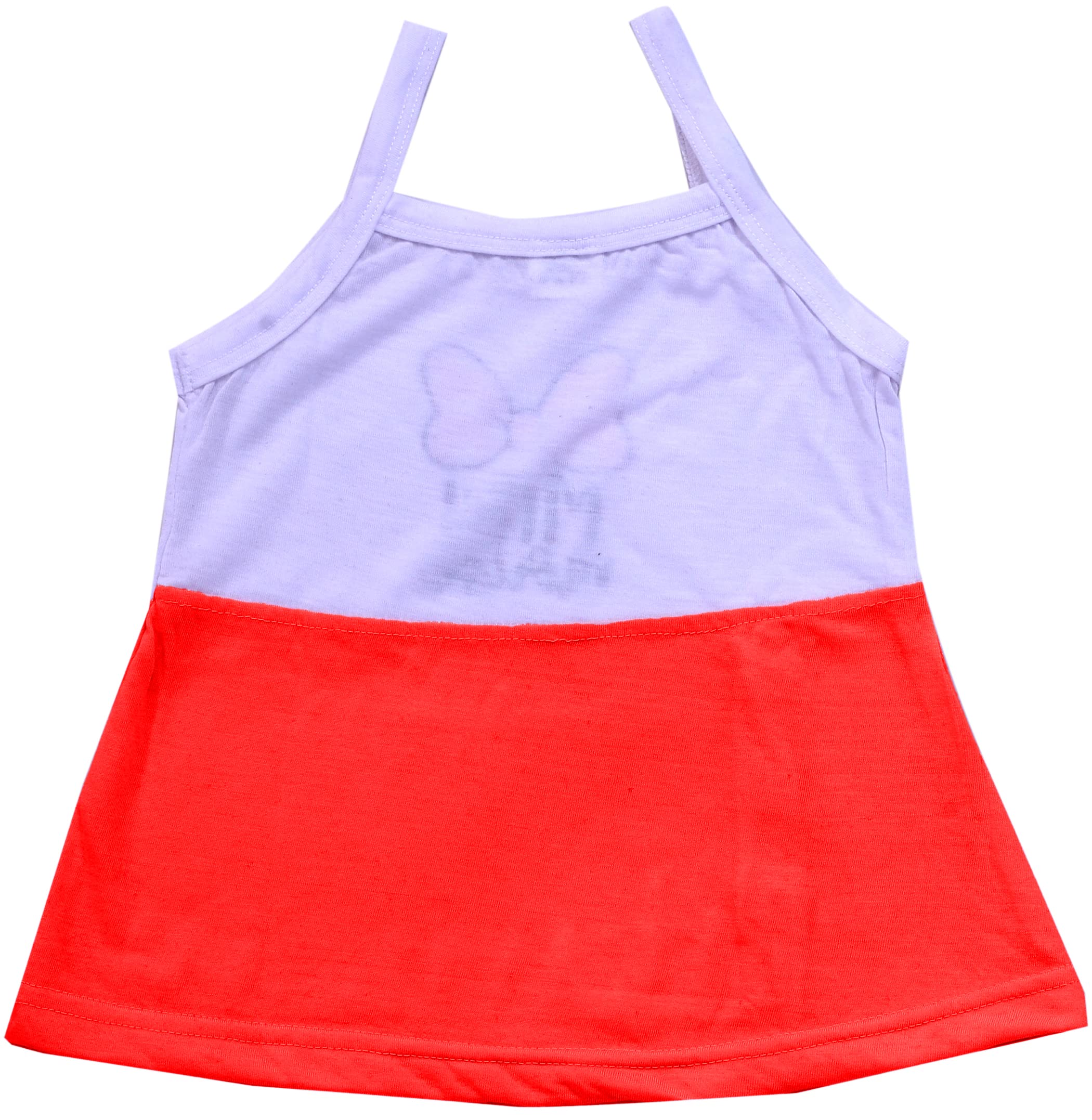 ICABLE Baby Girls Cotton Blend Printed Dress with Spaghetti Strap - 2 Pack Set for Summer Playdates & Birthday Parties