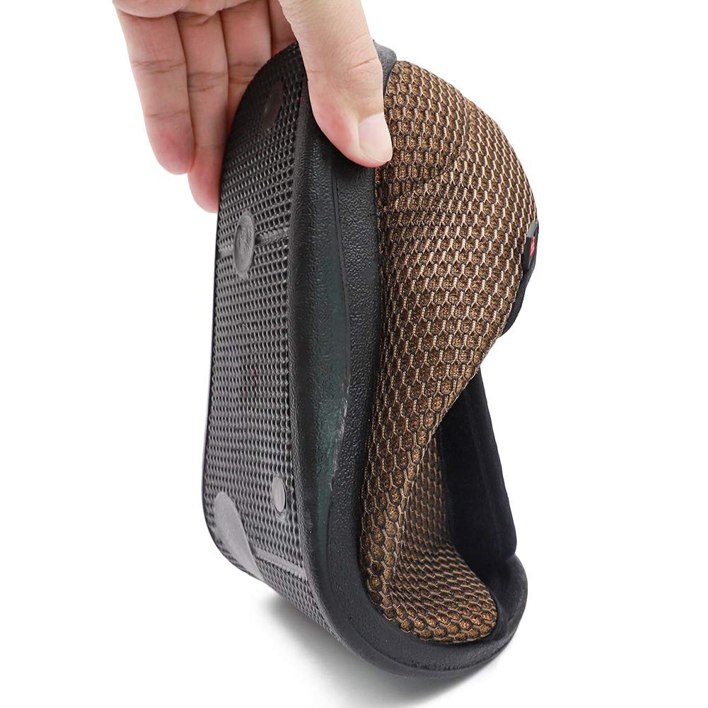 Men's Open Toe Diabetic Slippers - Adjustable Orthopedic Wide Width Walking Shoes for Arthritis, Edema & Swollen Feet - Comfortable Recovery Footwear for Elderly Men - Ideal for Home, Hospital & Post-Surgery Use