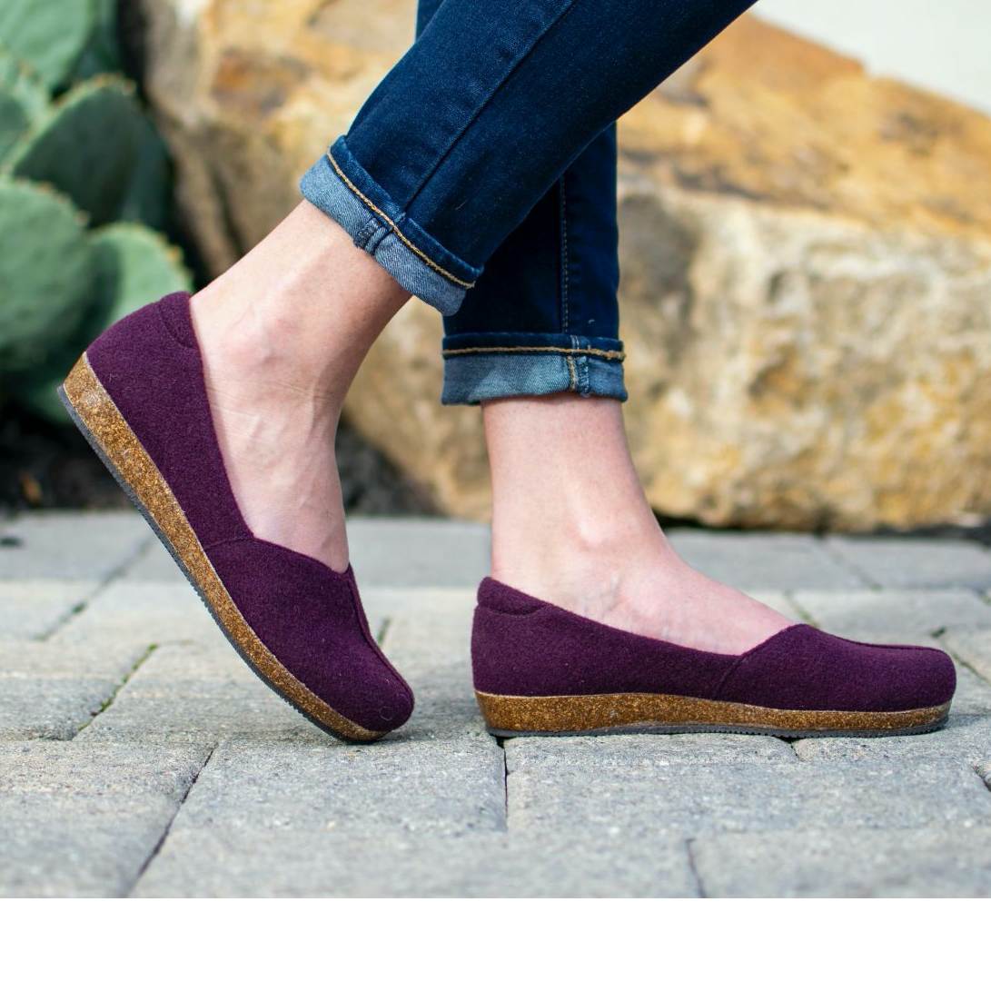 Women's Liesl Wool Skimmer Loafers - Comfortable Slip-On Shoes for Casual Wear, Office & Travel