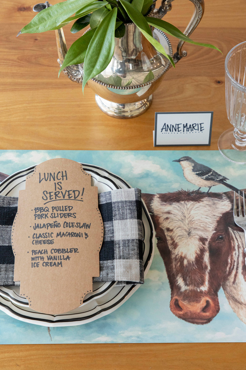 Buford & Agnes Premium Placemats Set of 4 - Waterproof & Non-Slip Dining Table Mats for Home, Kitchen, Restaurant - Elegant Table Setting Accessories for Everyday Use & Entertaining