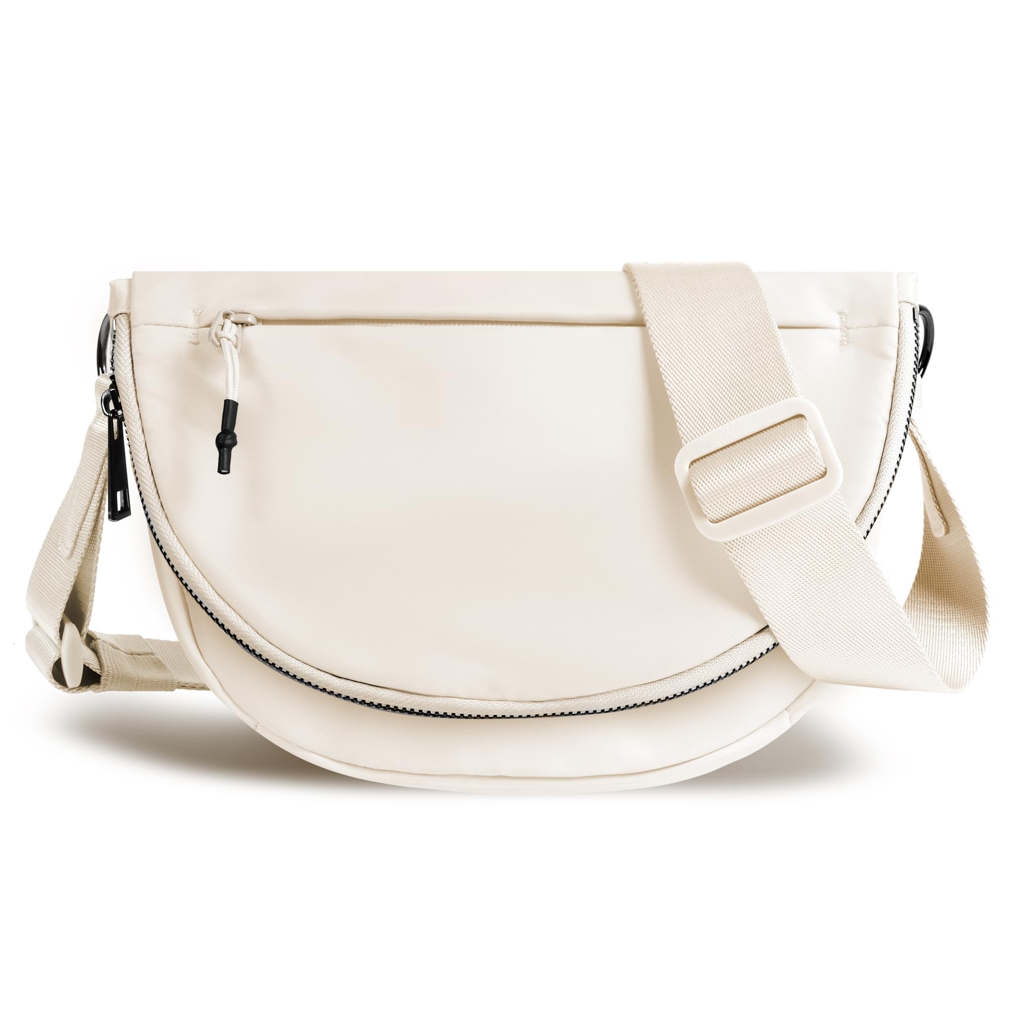 Stylish Unisex Nylon Crescent Moon Shoulder Bag - Adjustable Strap & Foldable Design for Women & Men | Perfect for Travel, Shopping & Everyday Use