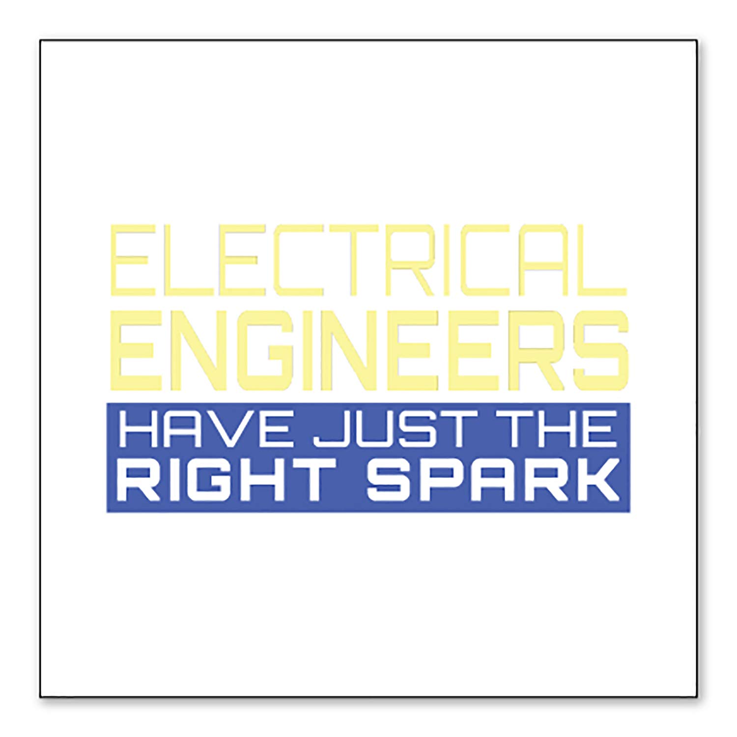 Custom Bumper Sticker 6x6 Inch - White Background Vinyl Decal for Electrical Engineers - Perfect for Cars, Laptops & Workstations - Funny Engineering Gift Idea