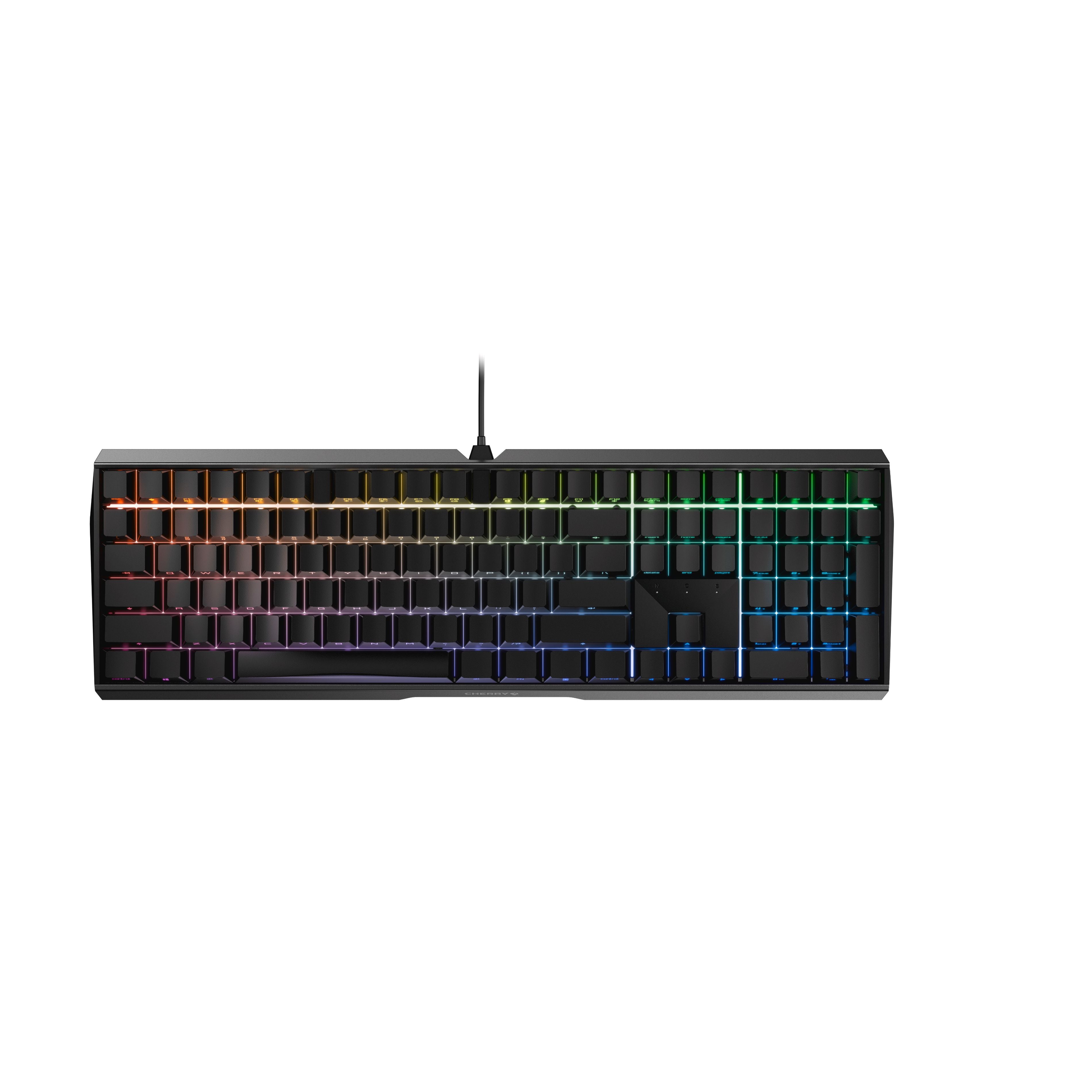 Cherry MX BOARD 3.0 S RGB Mechanical Gaming Keyboard - MX Black Switches, Wired USB, Customizable RGB Backlighting for PC Gamers and Typists - Perfect for FPS, MOBA Games and Office Work