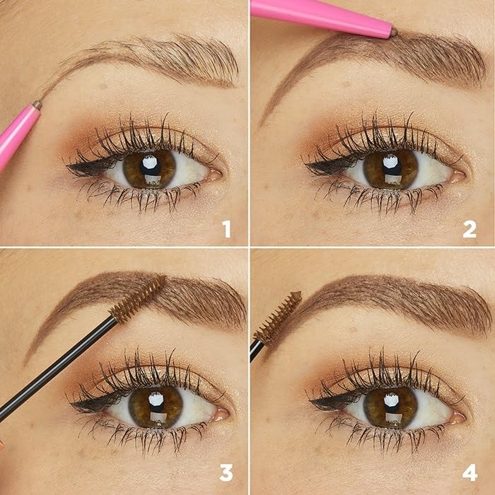 Tarte Big Ego Sketch & Set Brow Pencil with Tinted Gel – Natural Eyebrow Filler for Defined, Long-Lasting Brows – Perfect for Everyday Makeup & Professional Looks