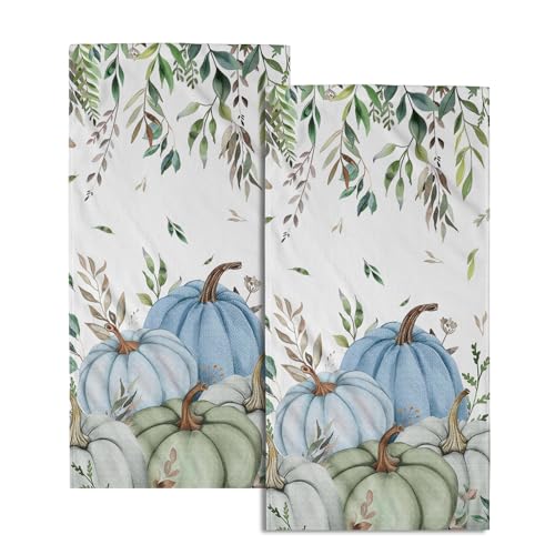 Blue Pumpkin Leaves