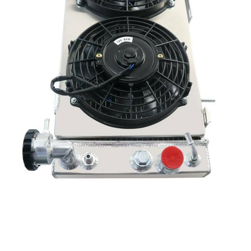 Full Aluminum Radiator for 1991-2001 Jeep Cherokee & Comanche 2.5L 4.0L L4 L6 Gas Engine - 1 Row Core Replacement Radiator with Shroud Fan Relay Kits - Perfect for Off-Roading, Daily Driving & Engine Cooling Upgrades