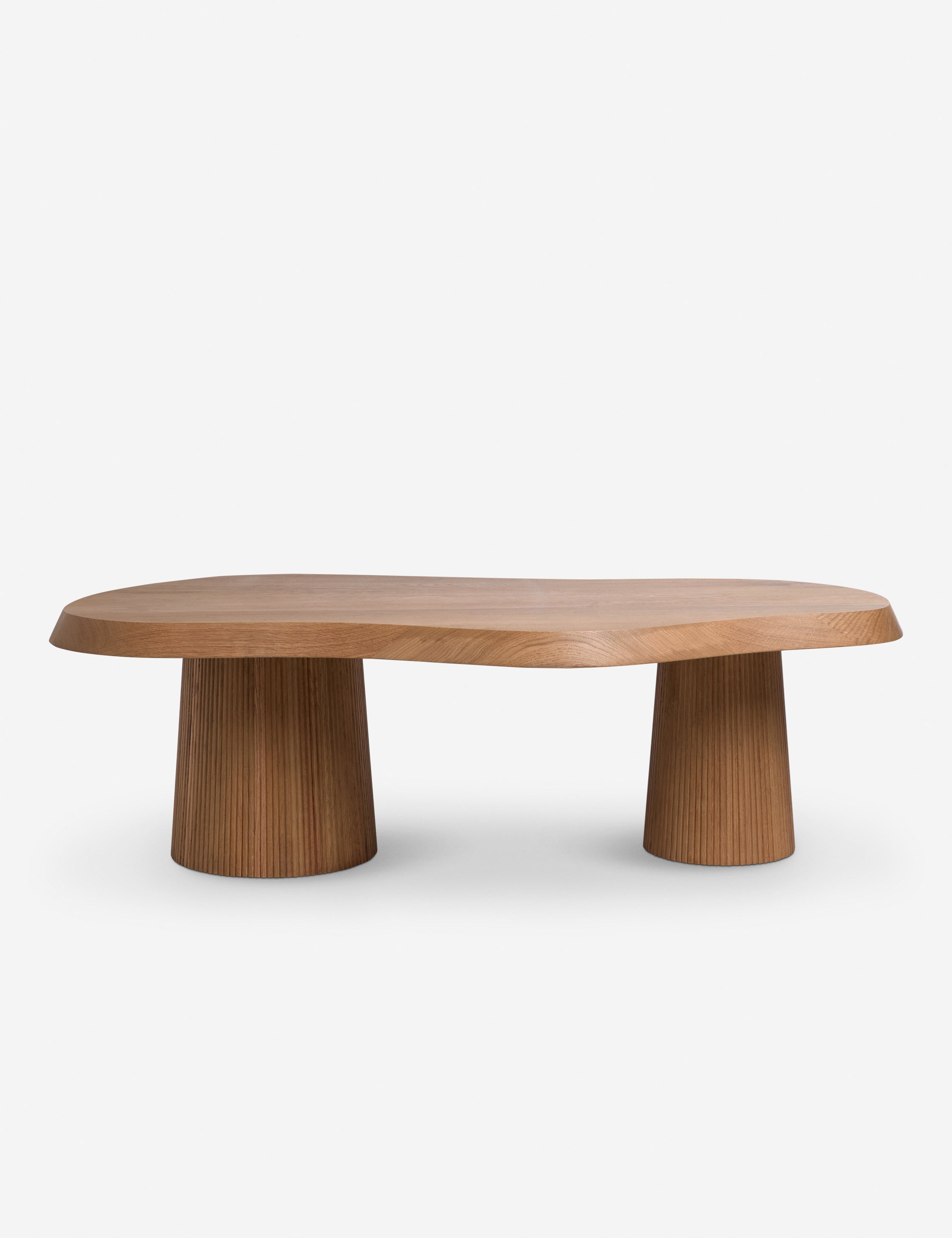 Modern Coffee Table for Living Room - Solid Wood Mid Century Design with Storage Shelf | Stylish & Functional Center Table for Home Decor, Office, Lounge
