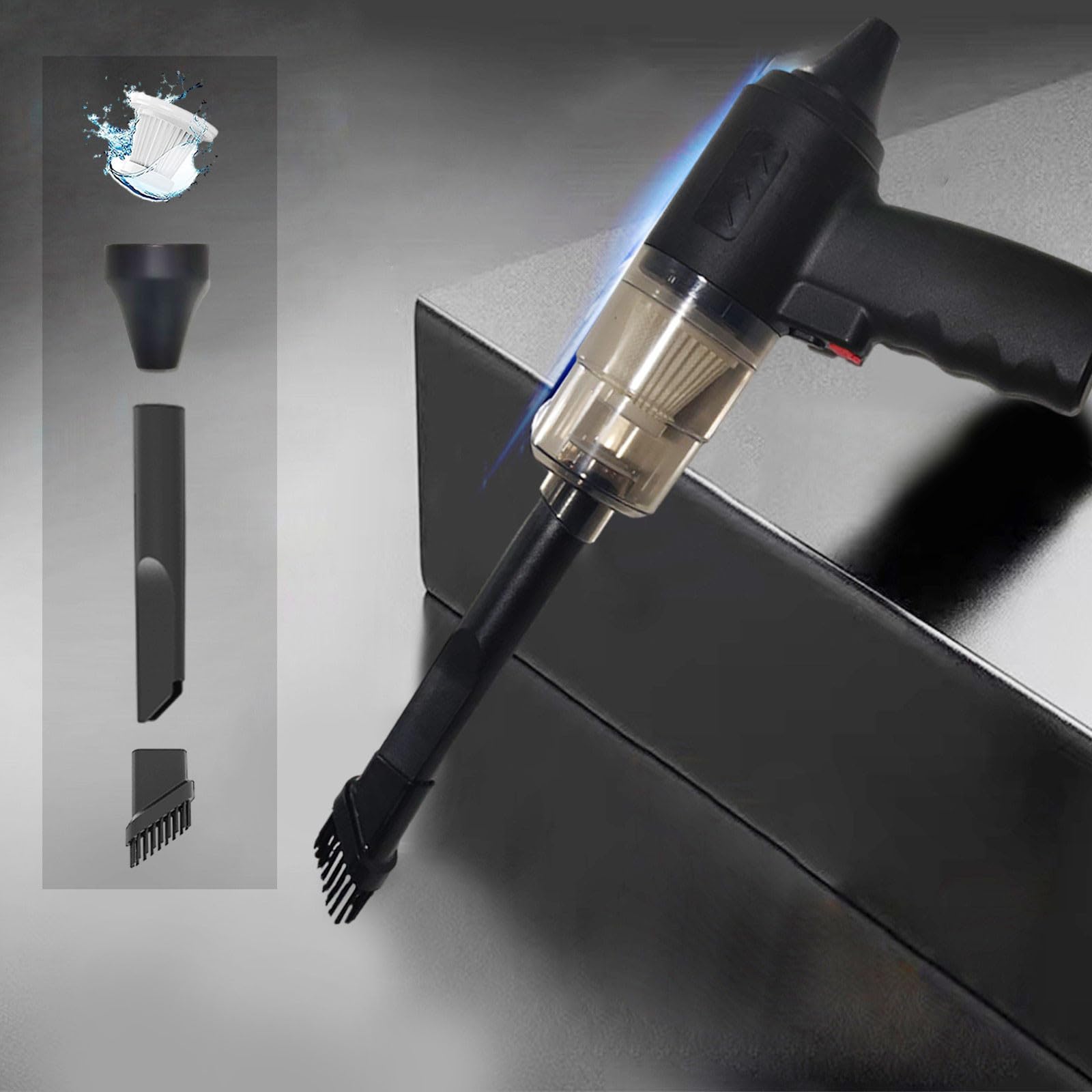 120W Powerful Handheld Car Vacuum Cleaner - Portable USB Mini Dust Buster for Cars & Home | Compact Auto Vacuum with Strong Suction | Perfect for Car Seats, Carpets & Hard-to-Reach Areas