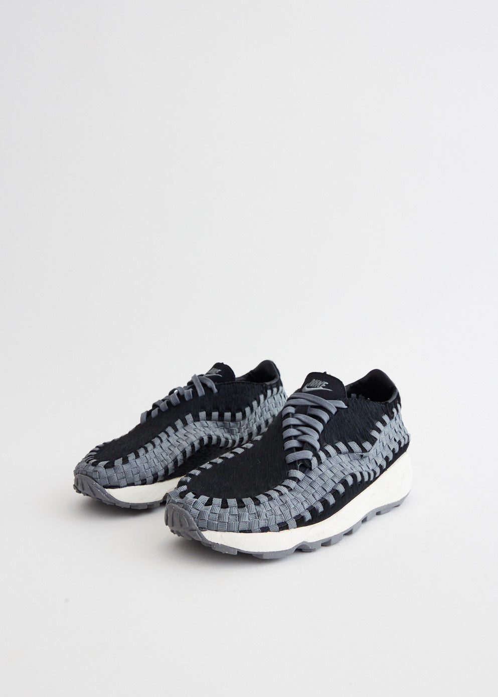 Air Footscape Woven 'Black' Sneakers for Men - Lightweight Breathable Running Shoes for Gym, Workout & Casual Wear