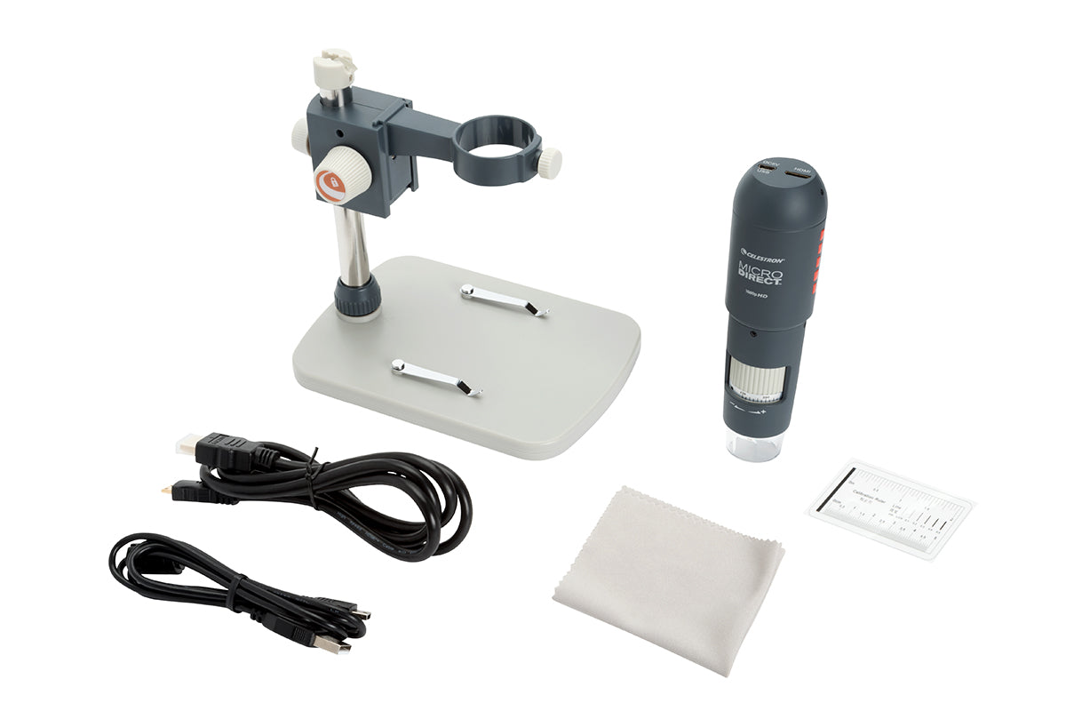 MicroDirect 1080P HDMI Handheld Digital Microscope with 50X-1000X Magnification - Ideal for Coin Collecting, Jewelry Inspection & PCB Repair