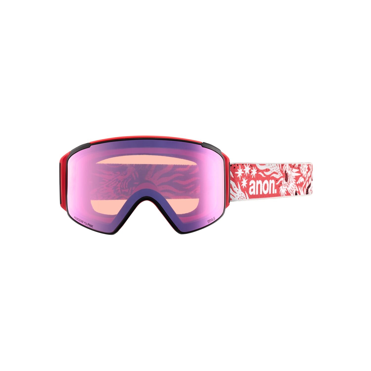 Anon M4S Cylindrical Snowboard Goggles with Perceive Variable Blue Lens - Anti-Fog UV Protection for Skiing & Snowboarding