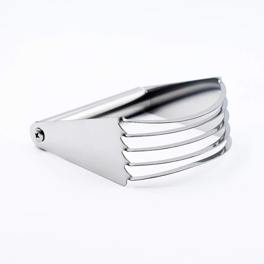 Stainless Steel Pastry Blender & Dough Mixer - Manual Flour Mixer for Baking, Cooking, Pastry Making | Perfect for Home Kitchens & Bakeries | Durable & Easy to Clean | Ideal for Pies, Cookies, Biscuits & Bread Dough