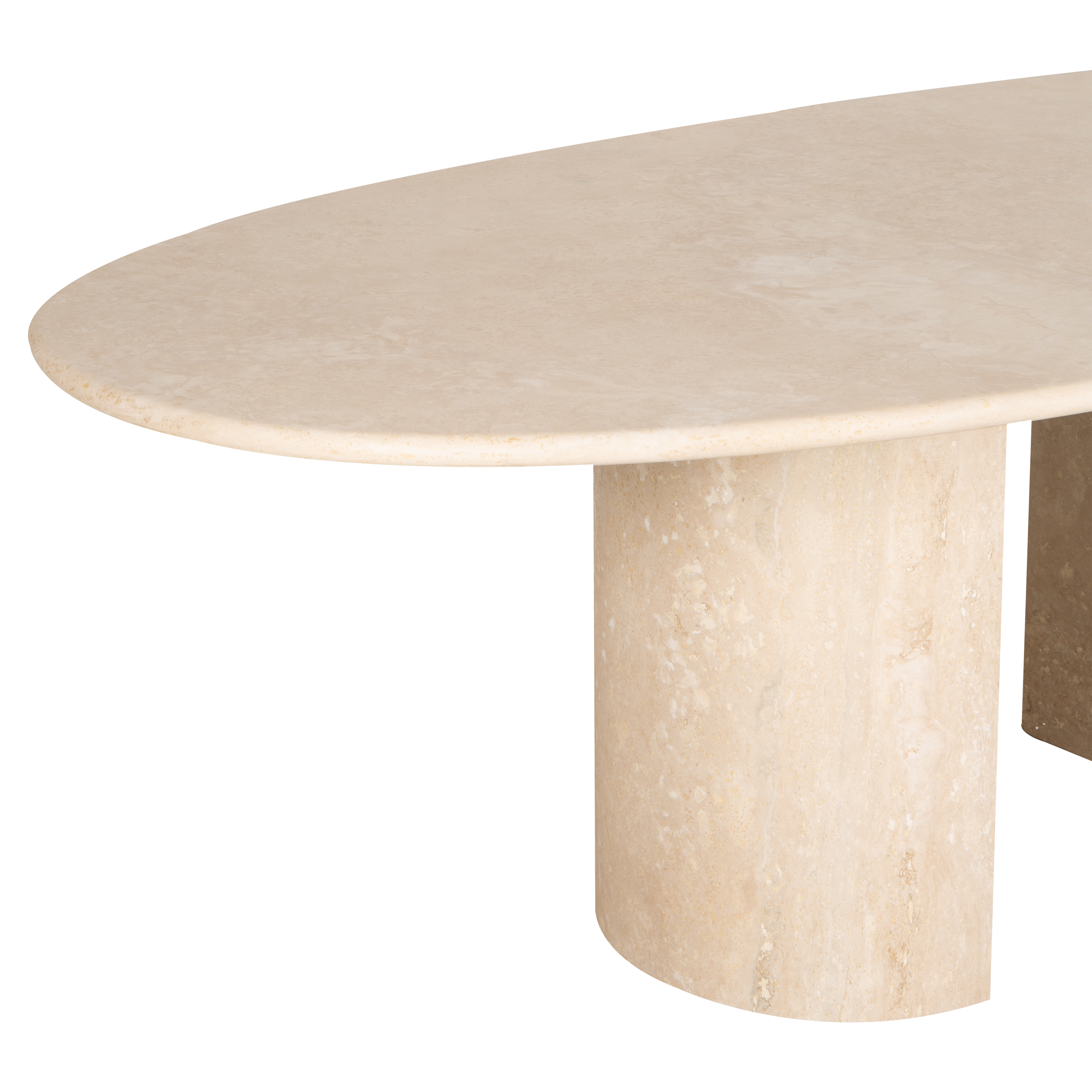 Dolmen Modern Dining Table - Solid Wood Kitchen Table for 6 - Perfect for Family Dinners & Entertaining Guests