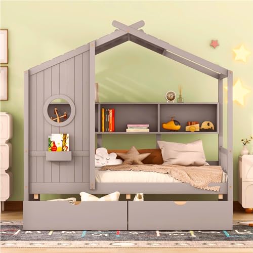 Gray+2 Drawers/