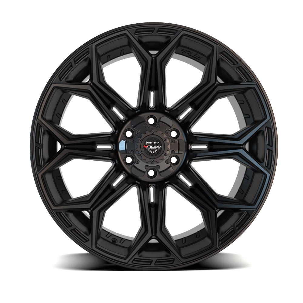 4Play Gen3 4P83 Gloss Black 24x10.0 +18 6x139.7/6x135mm 106.1mm Wheels - Premium Off-Road Rims for Trucks & SUVs - Perfect for Trail Riding, Overlanding & Custom Builds