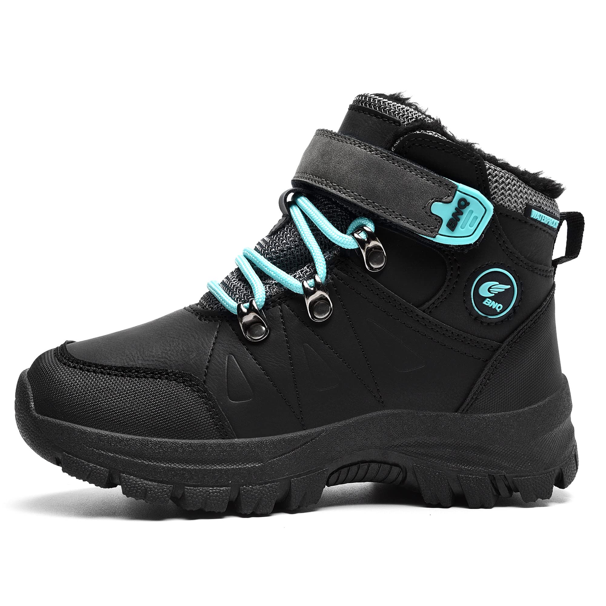 Gyeice Waterproof Winter Snow Boots for Kids - Non-Slip Outdoor Hiking Shoes for Boys & Girls (Toddler/Little Kid/Big Kid) - Perfect for Snow Play, Winter Hiking & Cold Weather Activities