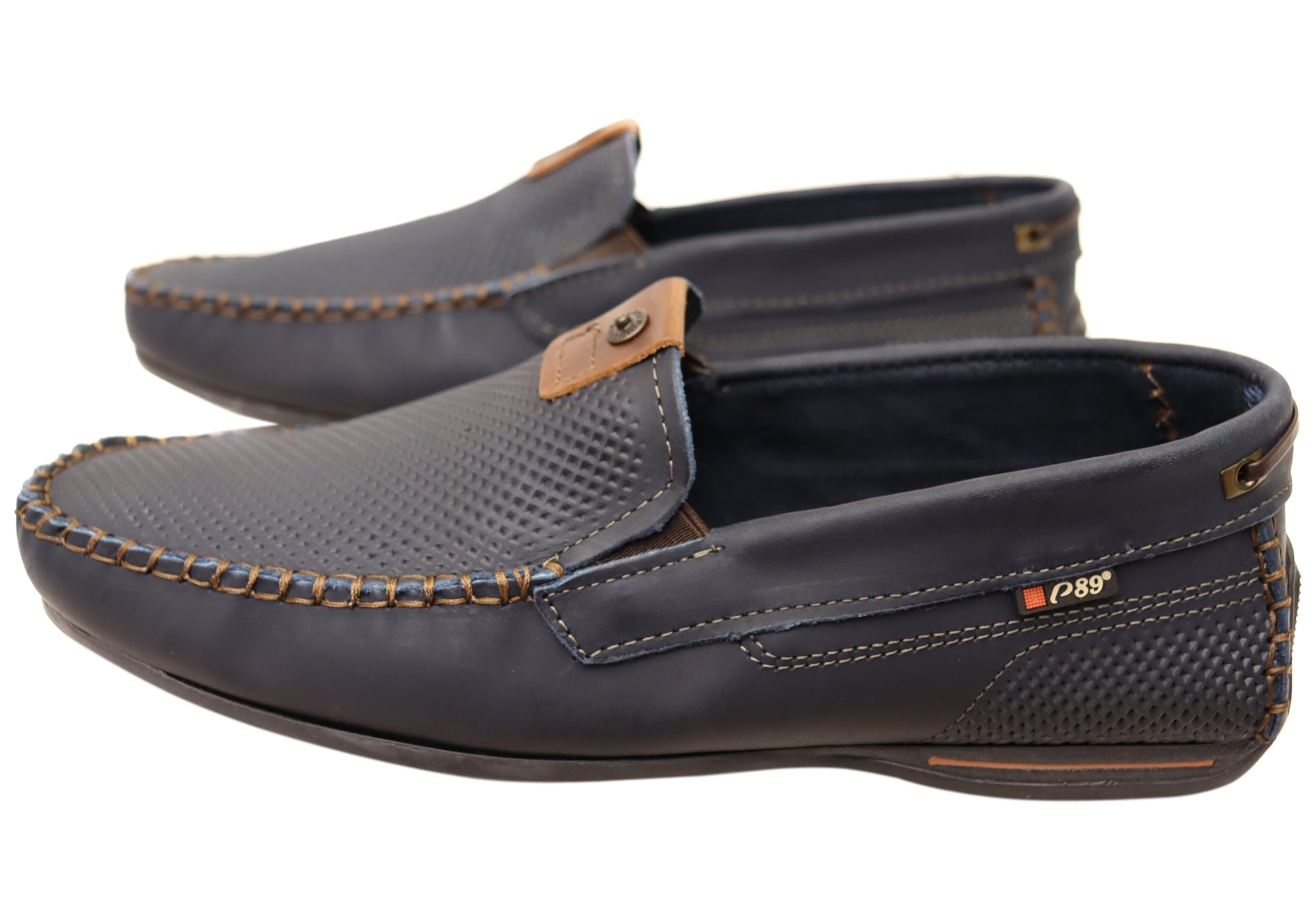 Premium Men's Leather Loafers - Brazilian-Made Collie Style Comfortable Slip-On Shoes for Business Casual & Office Wear
