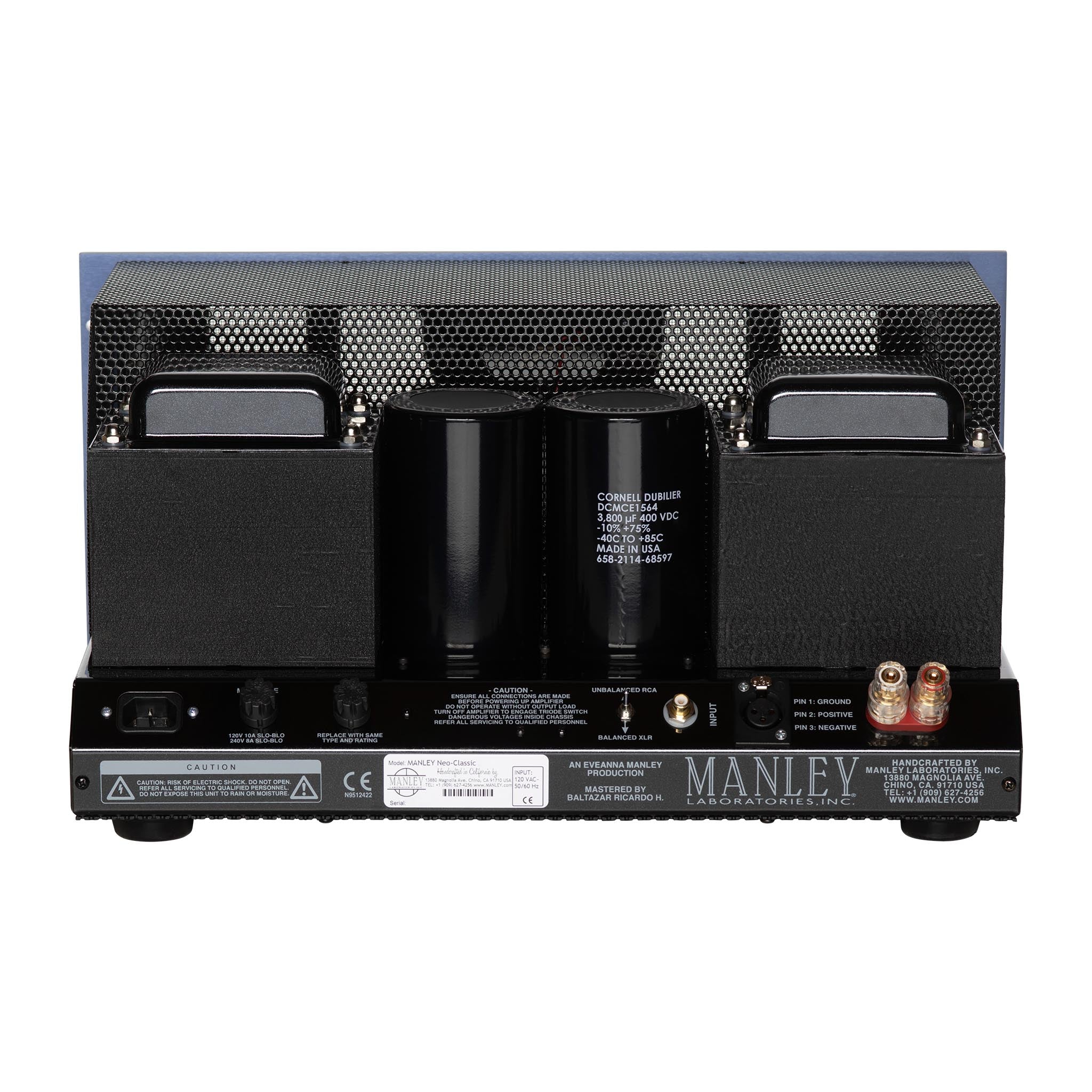 Manley Neo Classic 250 Monoblock Power Amplifiers (Pair) - High-End Tube Amplifiers for Audiophile Home Theater & Music Listening