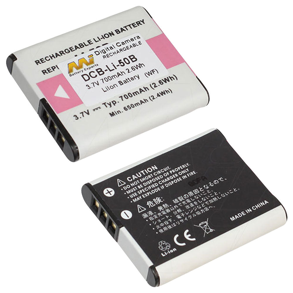 3.7V 925mAh Li-Ion Replacement Battery for Olympus & Pentax Digital Cameras - Perfect for Travel Photography and Daily Shooting