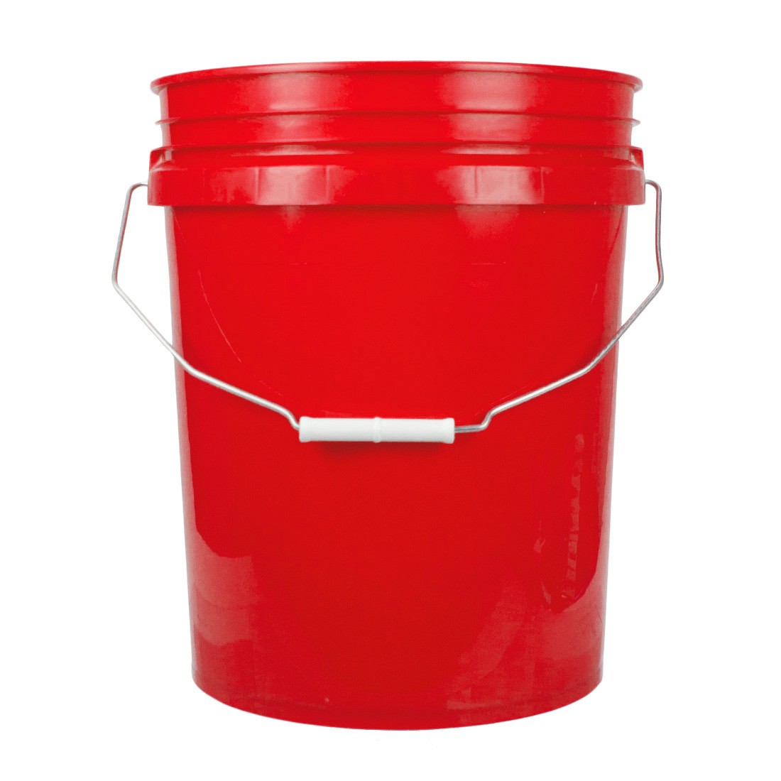 World Enterprises Round Bucket - Durable Plastic Storage Container with Handle for Home, Office & Garden Organization