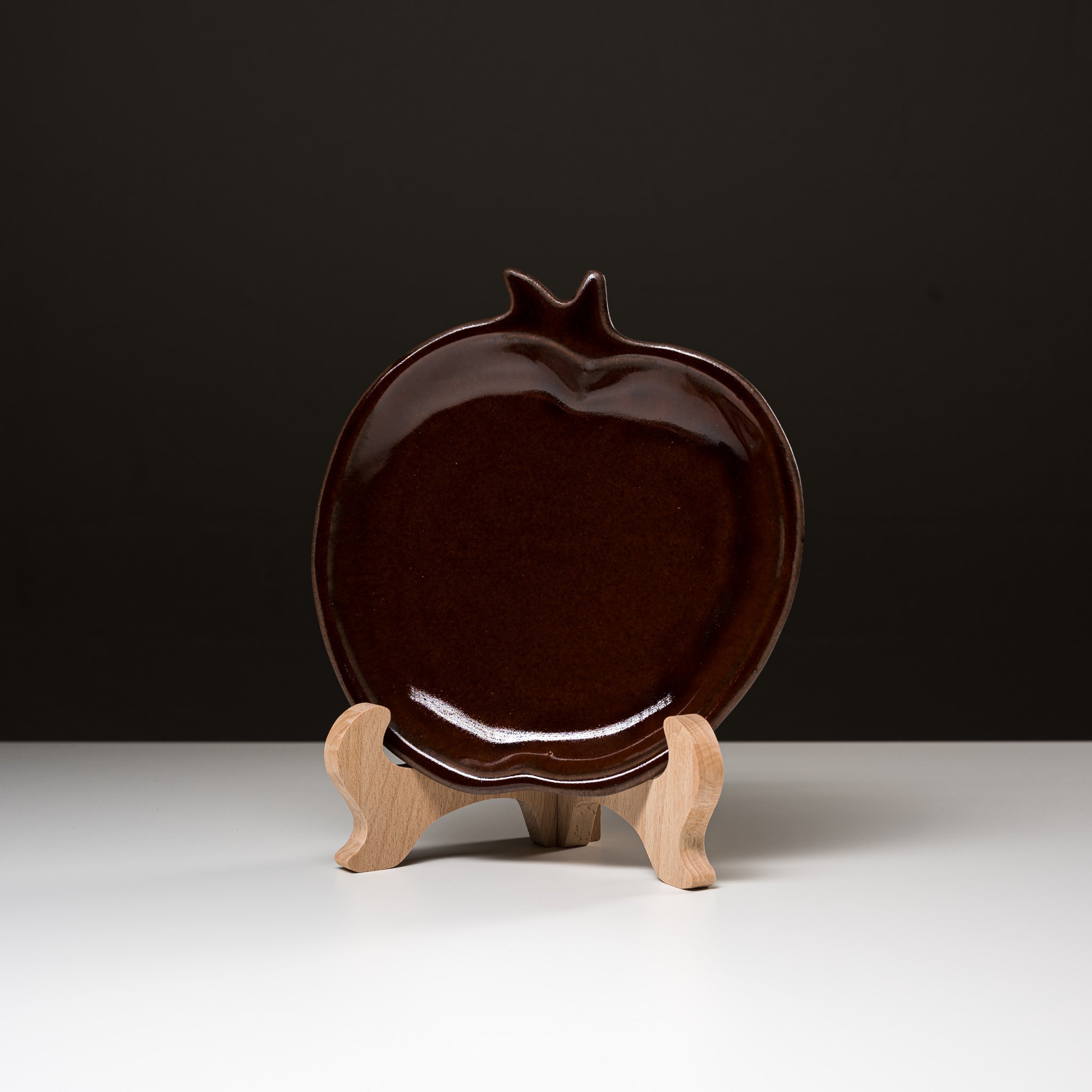 Wakasama Kiln Apple Plate 17cm - Handmade Ceramic Dish in 3 Colors | Perfect for Serving Desserts, Fruits & Snacks