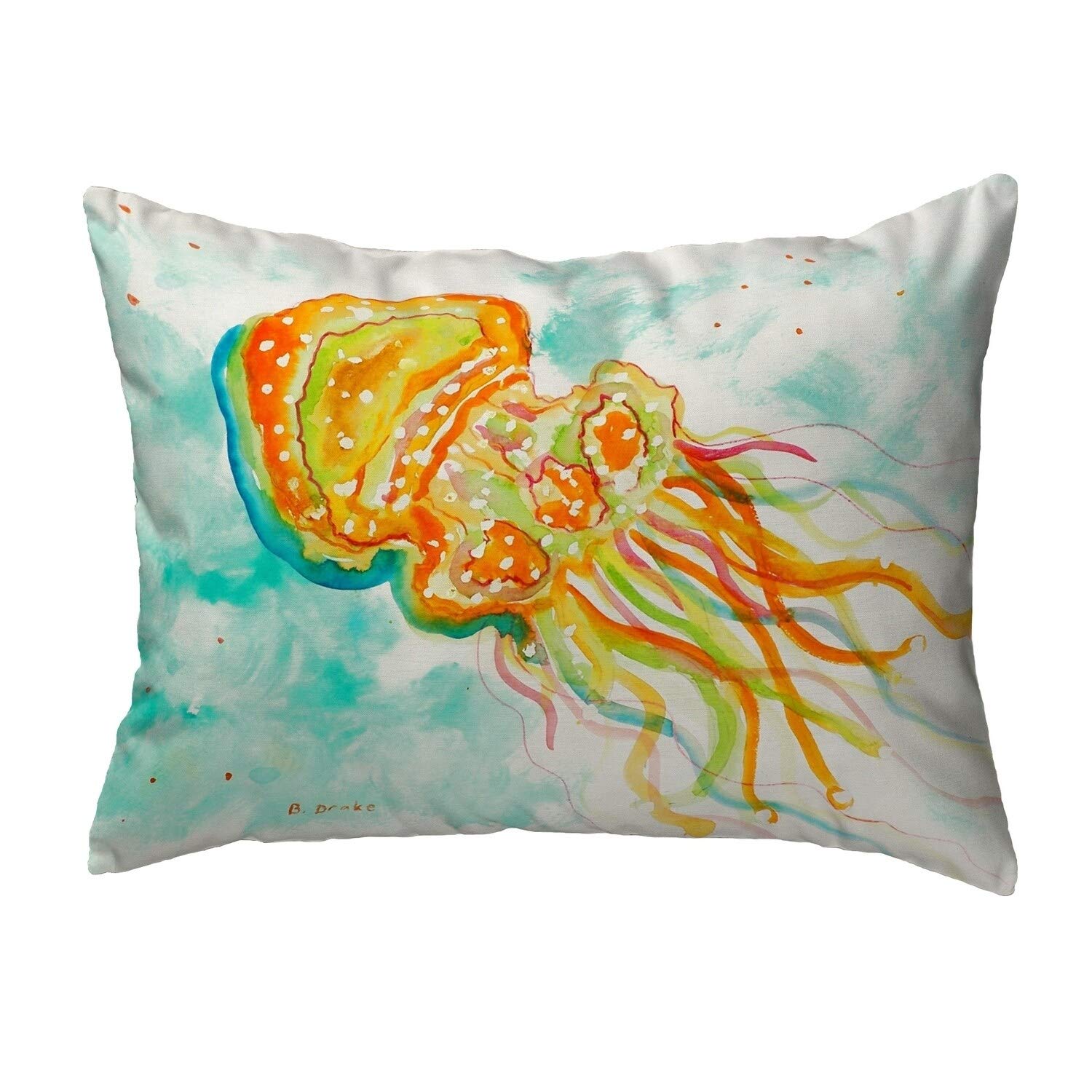 Betsy Drake KS272 Decorative Throw Pillow 11x14 Inches - Multi-Color Boho Style for Sofa, Bed, Couch & Home Decor