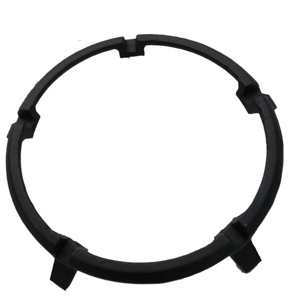 Non-Slip Black Cast Iron Wok Ring - Heavy Duty Stove Trivet for Gas Hob, Cooktop Range Pan Holder, Wok Support Stand - Perfect for Kitchen, Camping & Outdoor Cooking
