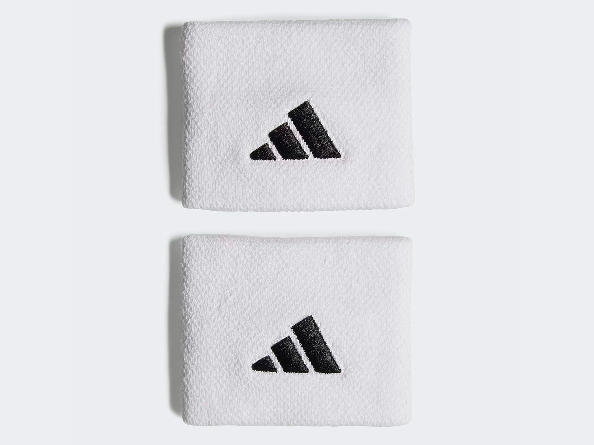 Adidas Tennis Wristbands - White OSFM Sweat Absorbing Wristbands for Men & Women - Perfect for Tennis, Basketball, Gym & Sports Training (Model: HT3910)