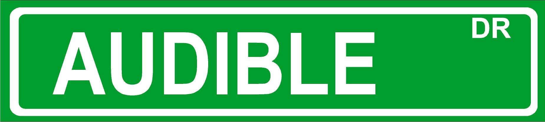 8 Inch Wide Novelty Audible Vinyl Decal Bumper Sticker - Street Sign Design for Cars, Trucks & Laptops - Perfect for Personalization and Road Trips