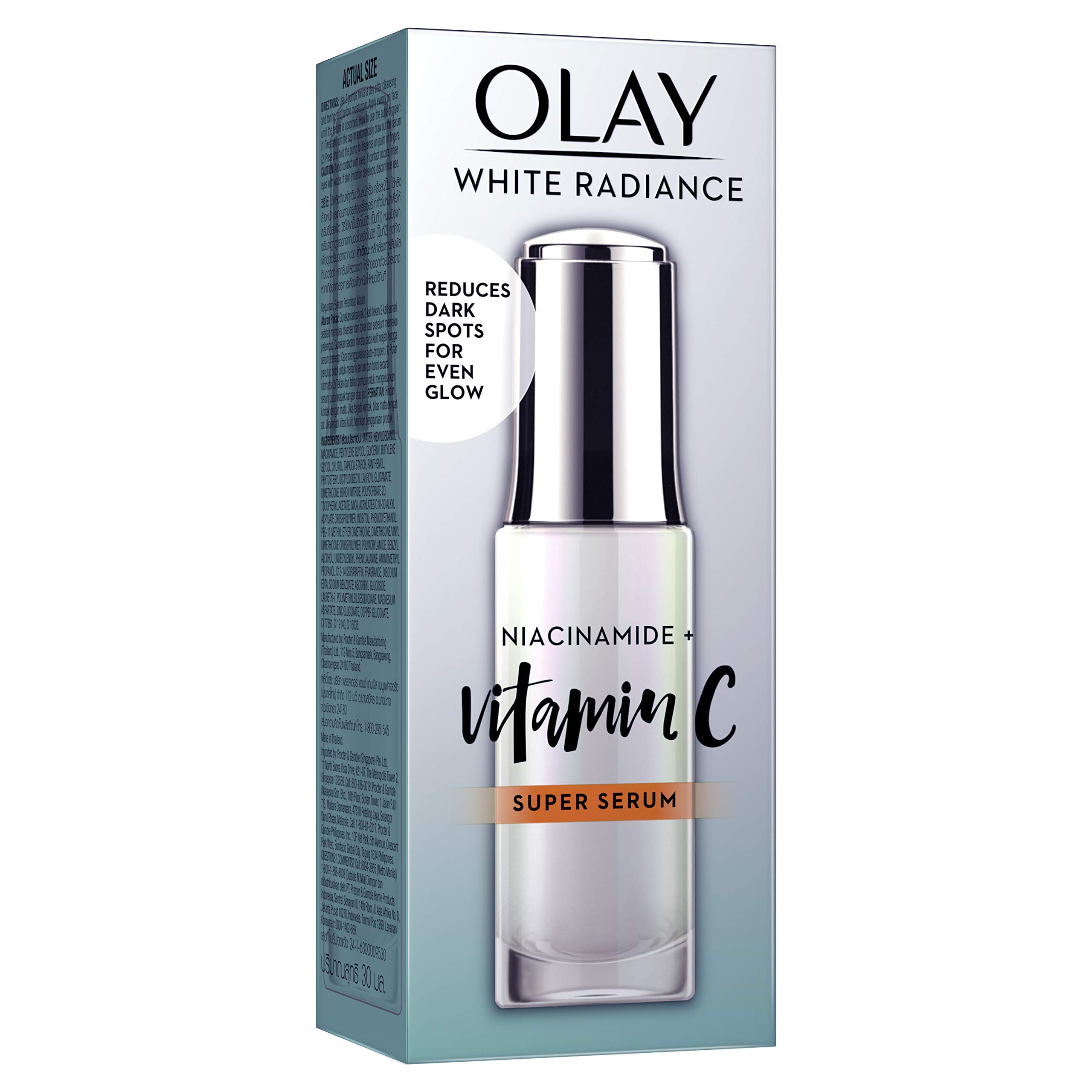 Olay Luminous Niacinamide + Super Serum 30ml - Brightening Face Serum with Vitamin B3 for Glowing Skin | Day & Night Moisturizer for Dark Spots & Uneven Tone | Perfect for Daily Skincare Routine