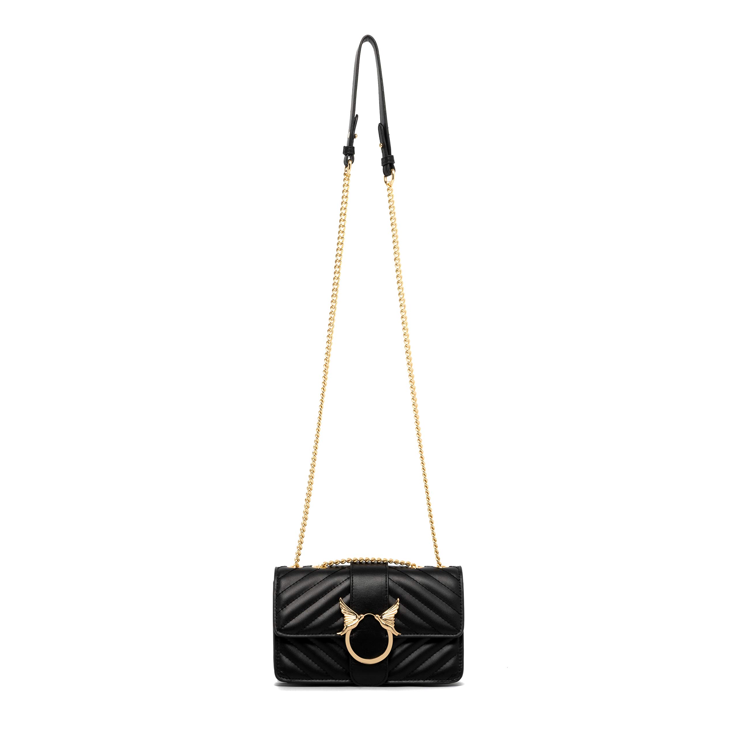 Trendy Quilted Leather Crossbody Bag for Women - Stylish Shoulder Purse with Chain, Perfect for Daily Use & Parties