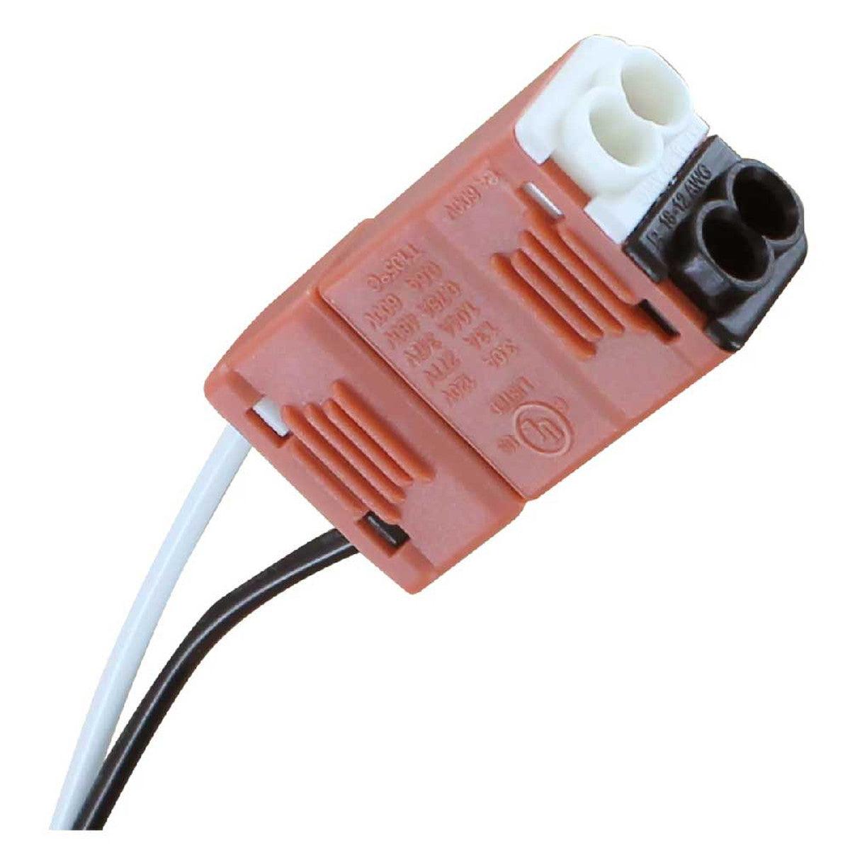 4-Lamp LED Tube Wiring Harness with Short Non-Shunted Sockets - Easy Retrofit for T8/T12 Fluorescent to LED Conversion - Perfect for Offices, Warehouses & Commercial Lighting Upgrades