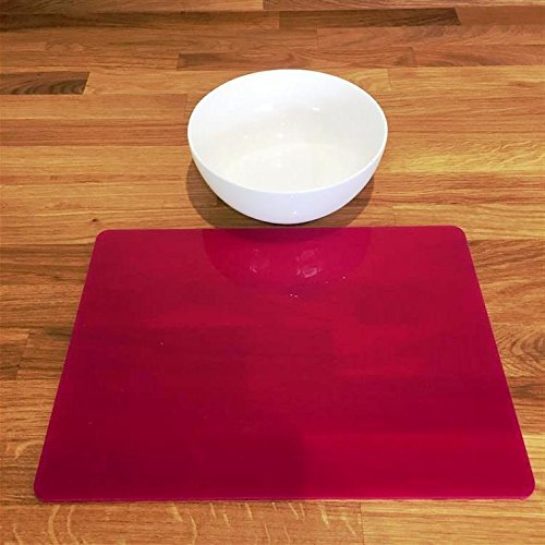 Pink Rectangular Placemat Set of 6 - Large Size for Dining Table - Perfect for Home, Restaurants, and Party Decorations