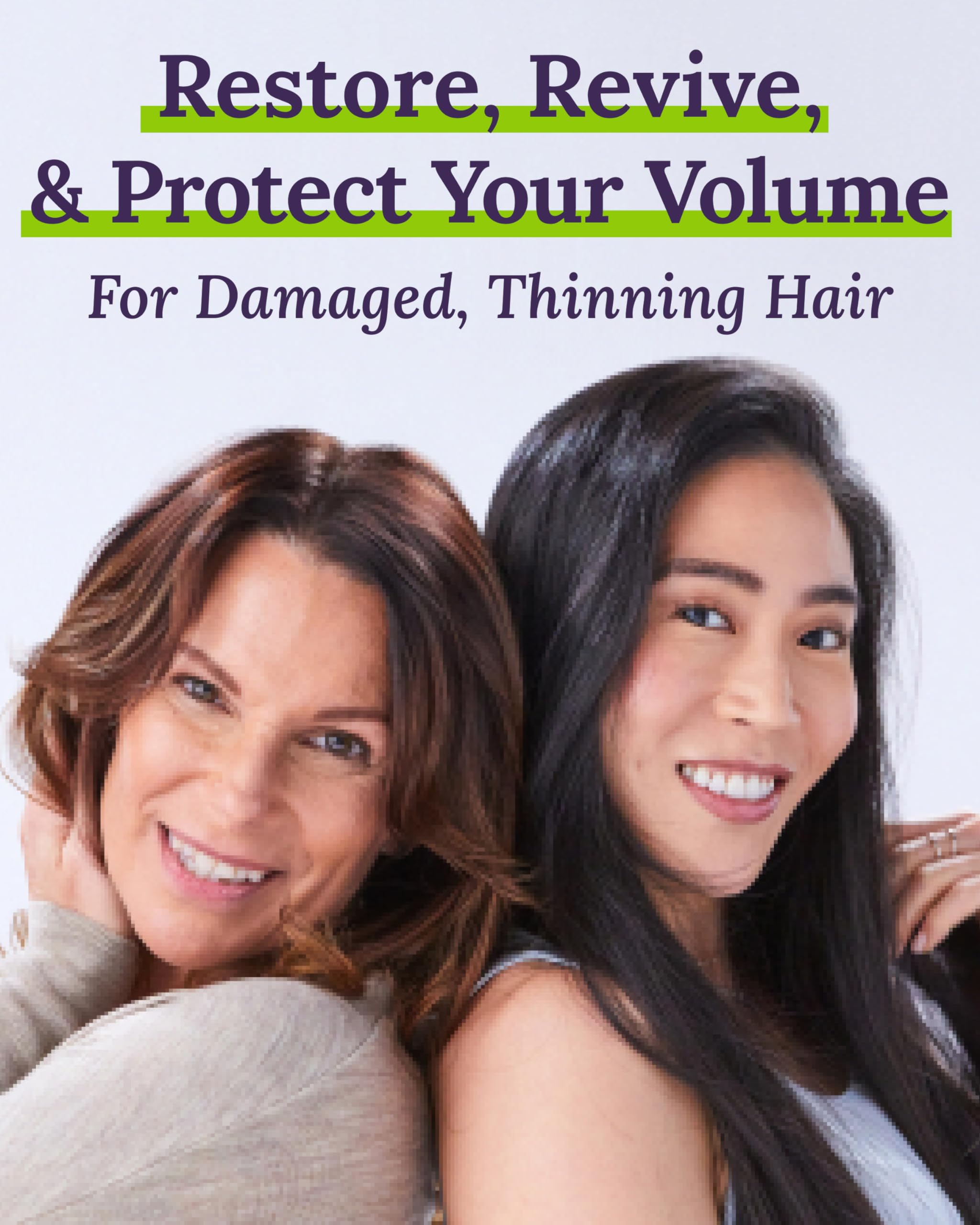 Keranique Damage Control Hair Care Set for Thinning Hair - Repair Shampoo & Conditioner for Damaged Hair, Follicle Booster Serum & Lift Repair Spray - Keratin Enriched Treatment for Women with Dry, Thin Hair - Perfect for Daily Hair Restoration & Volume Boost
